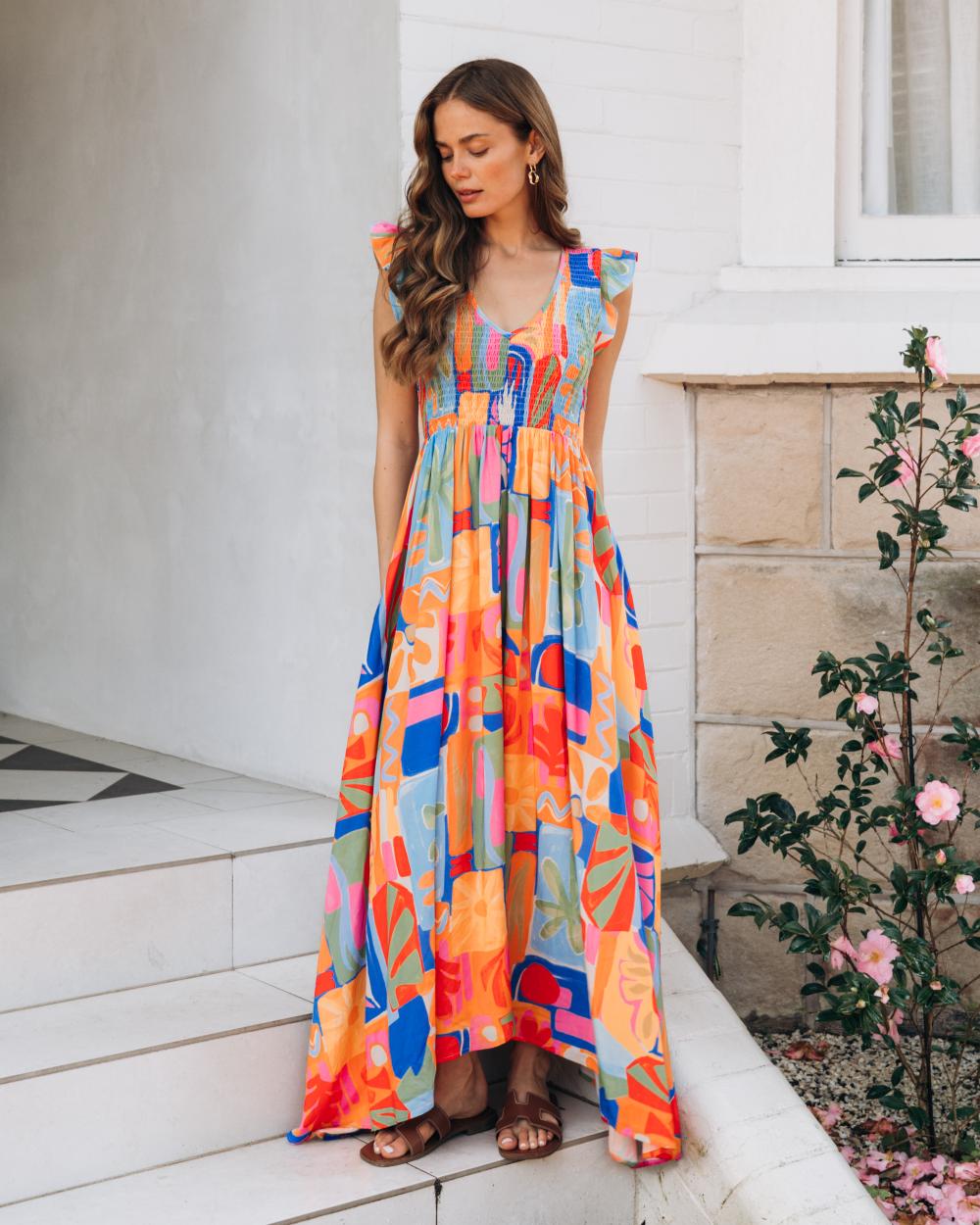 Colourwave Maxi Dress
