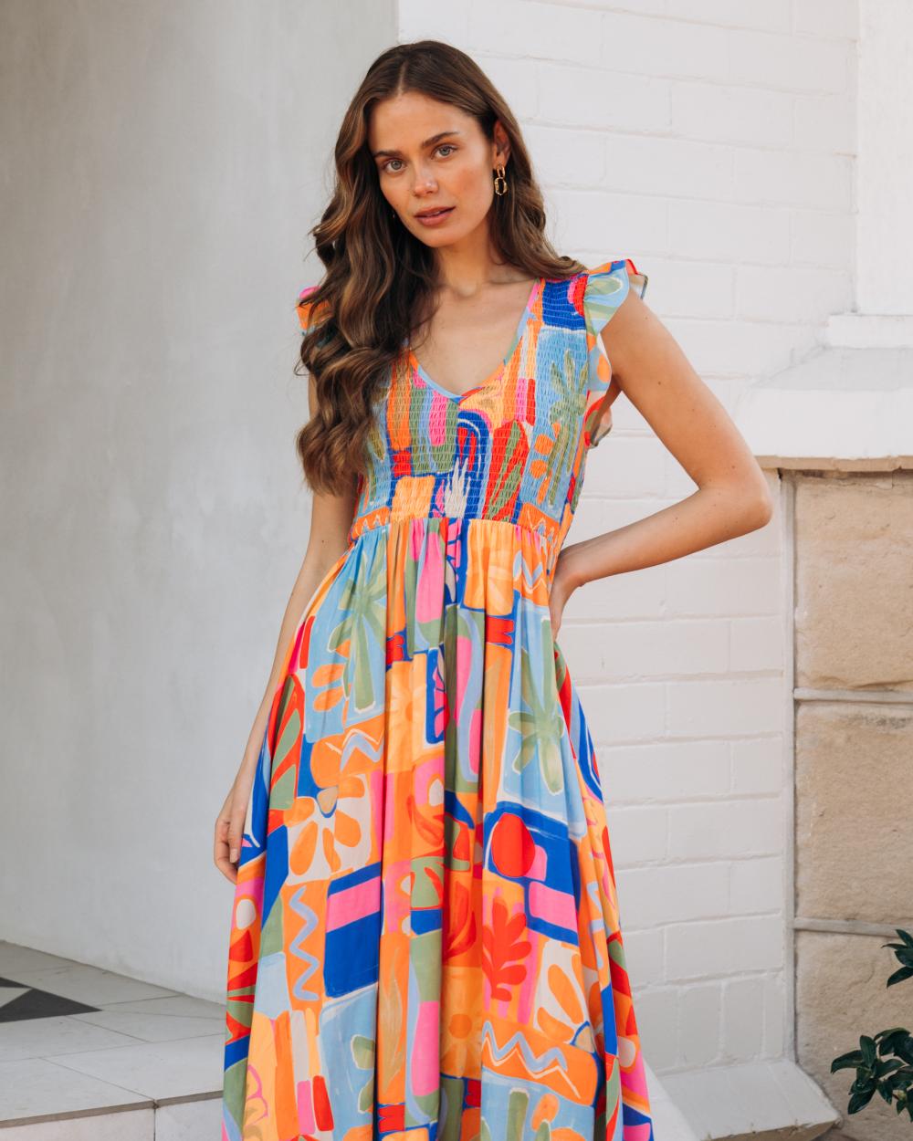 Colourwave Maxi Dress