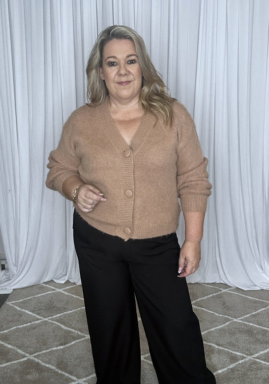 Caramel Knit Cardigan