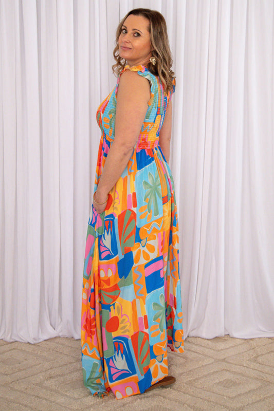 Colourwave Maxi Dress