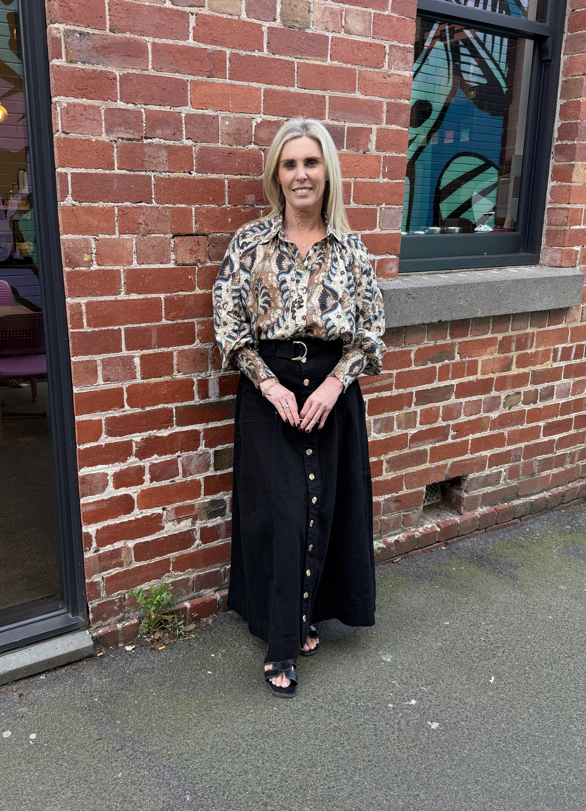 Brown Boho Top