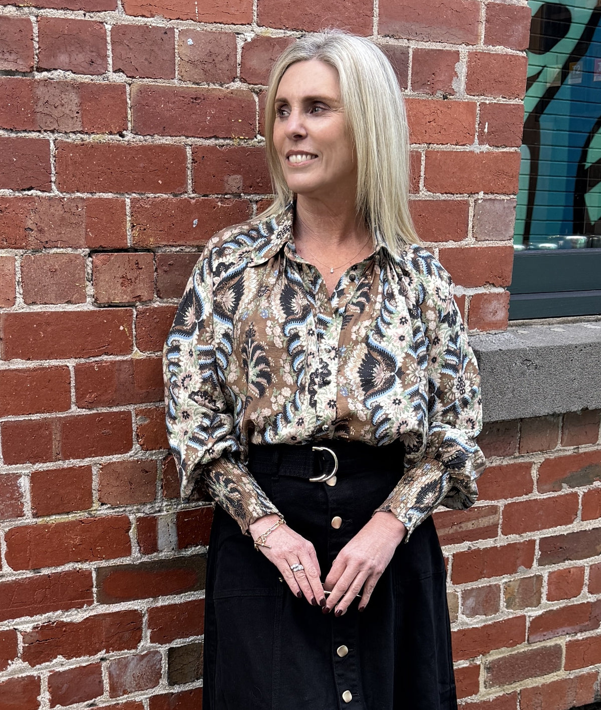 Brown Boho Top