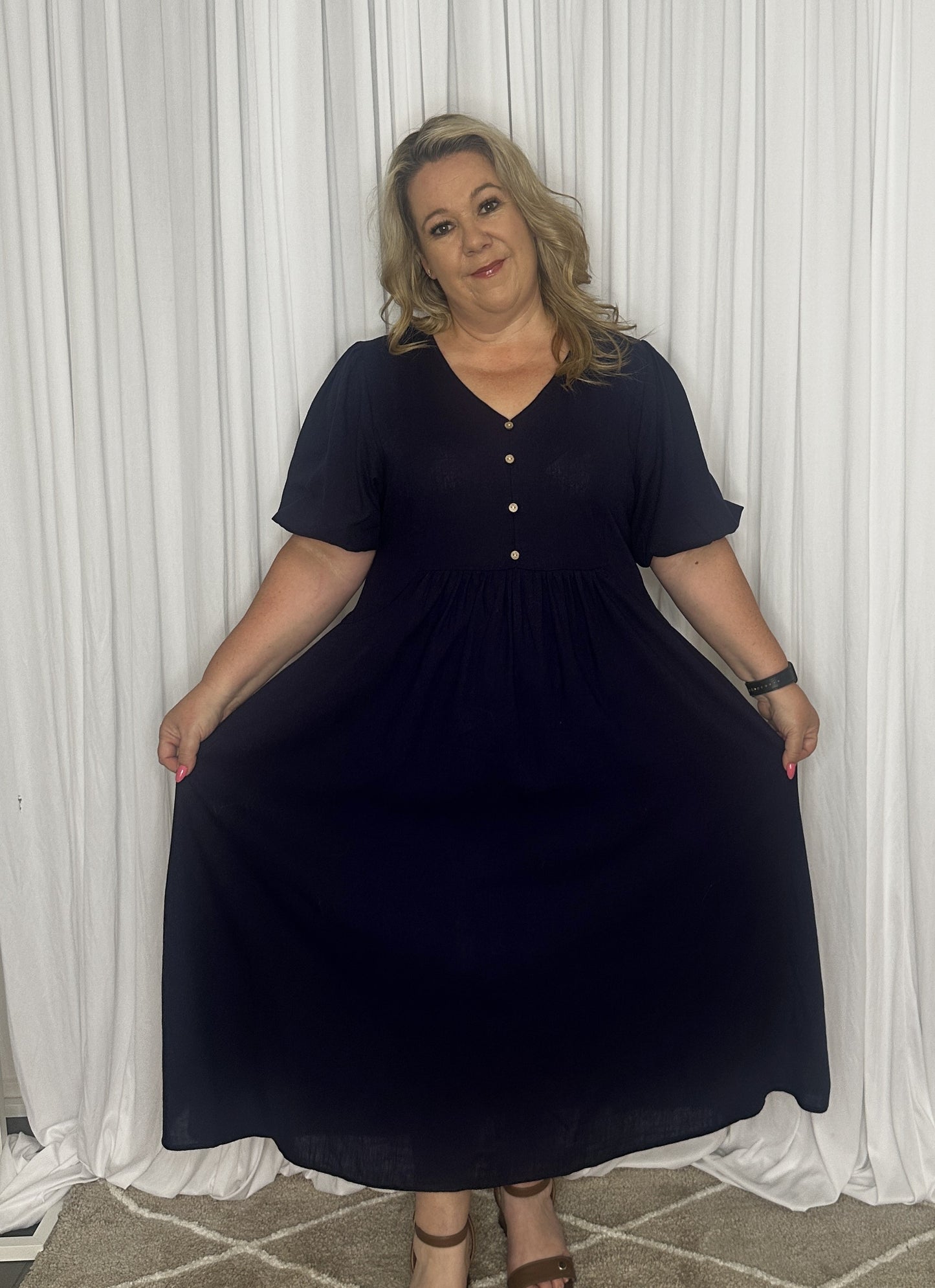 Navy Work Dress