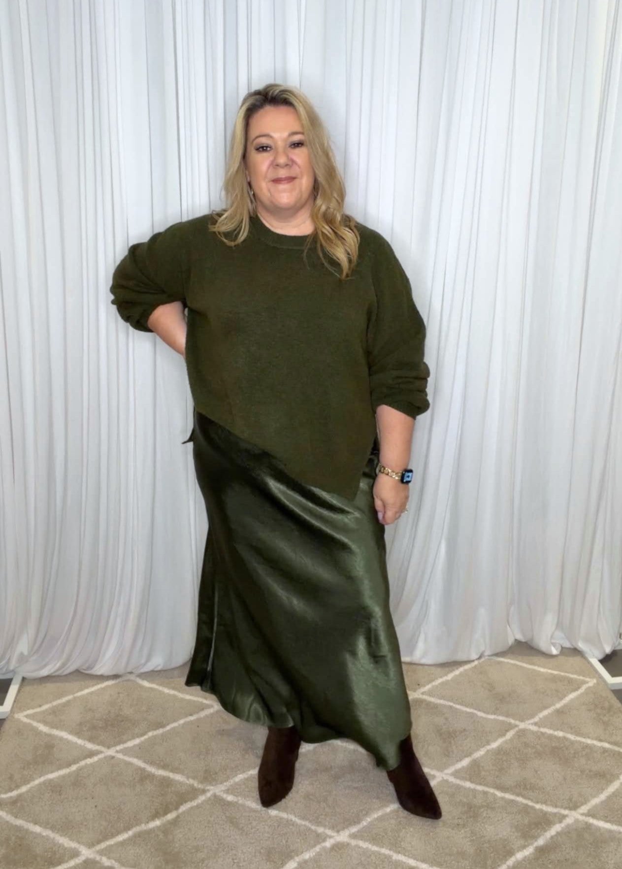 Olive A line Skirt