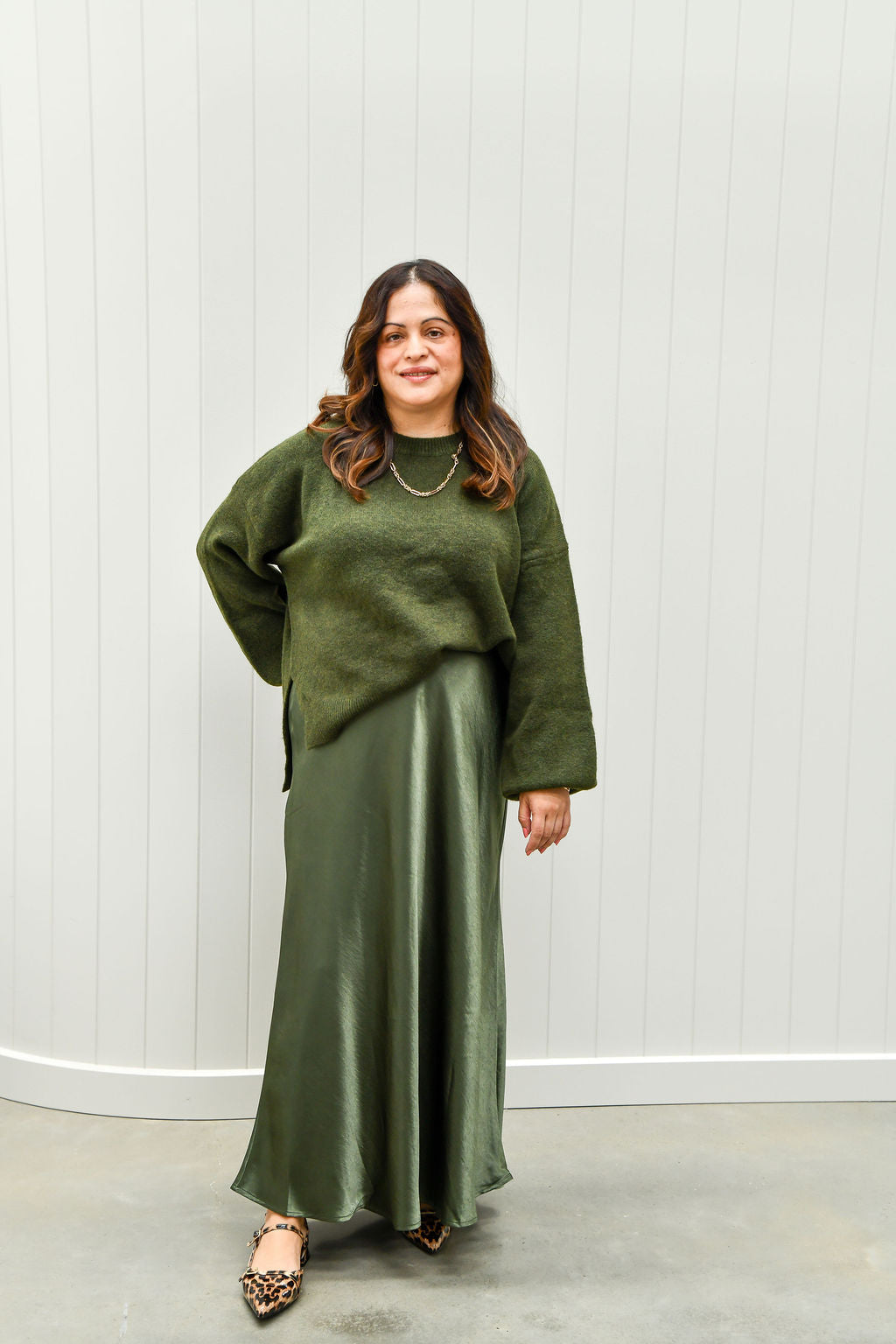 Olive A line Skirt