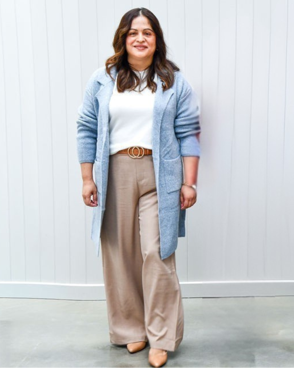 Blue Cardigan with Pockets