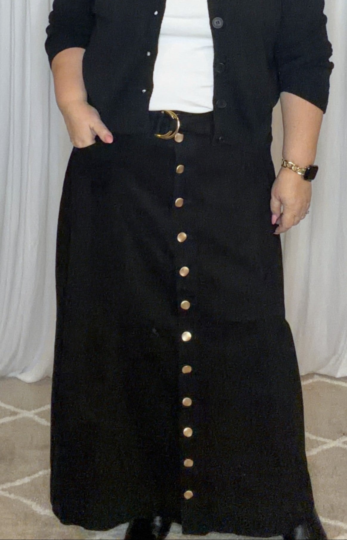 Maxi Denim Skirt