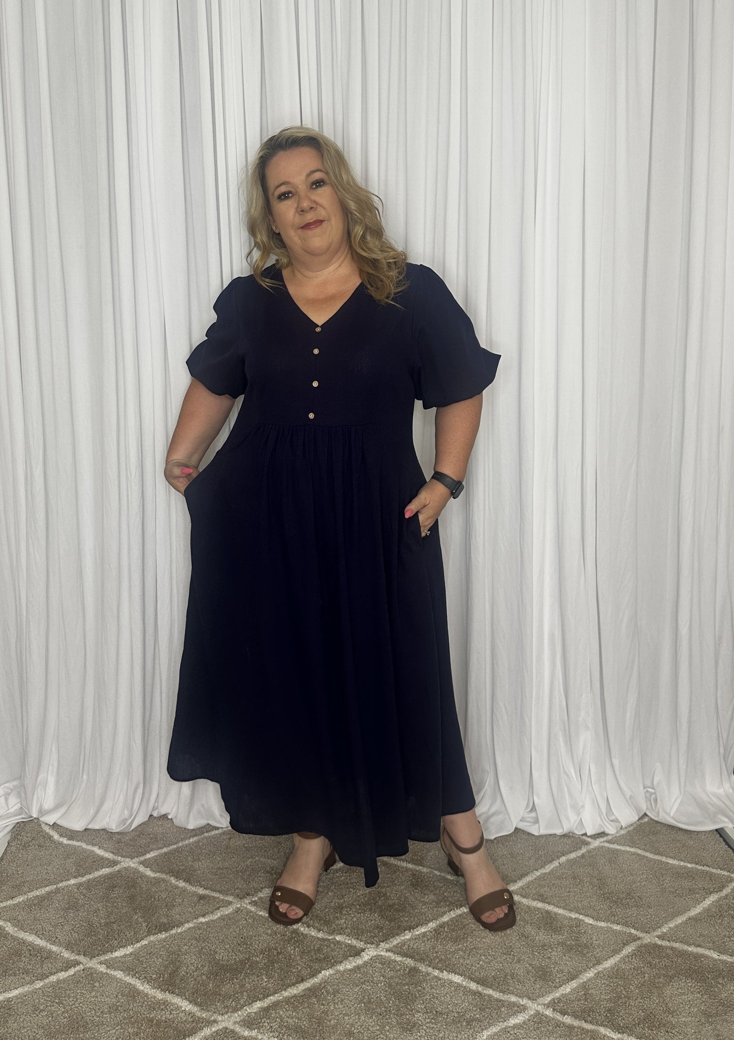 Navy Work Dress
